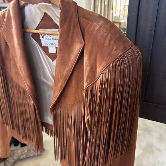 Fringe leather jacket - Picture 4 of 6